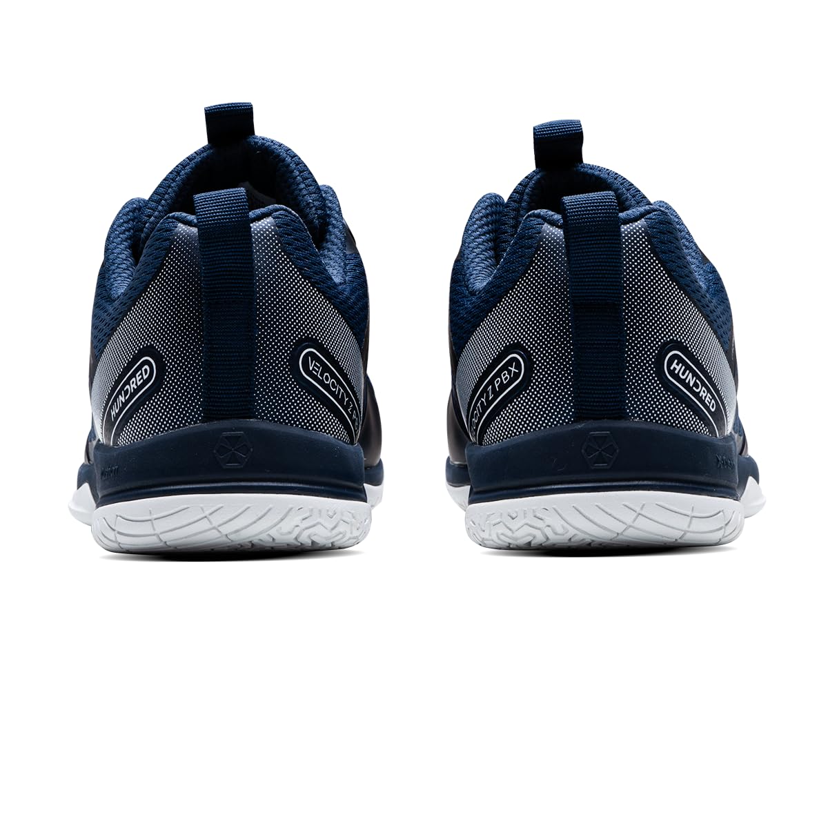 Hundred Velocity Z PBX Unisex Non-Marking Pickleball Shoes | Lightweight Comfort and Cushioned Grip for Indoor & Outdoor Court Play (Navy/White)