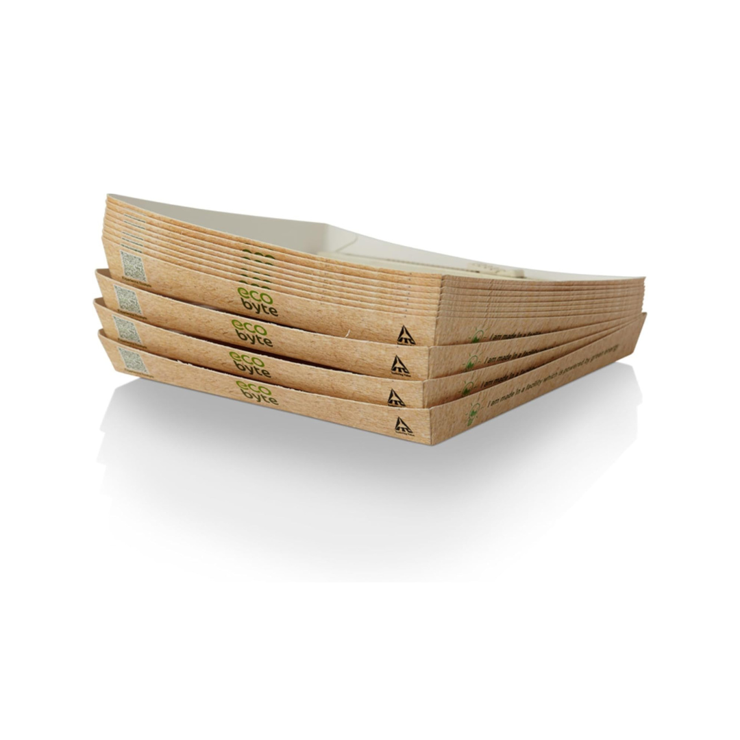 EcoByte ITC 6-Inch Square Paper Plates , Pack of 25 | Sturdy Tableware for Side Dishes, Cake, and Small Meals | Great for Gatherings, Events, and Everyday Use