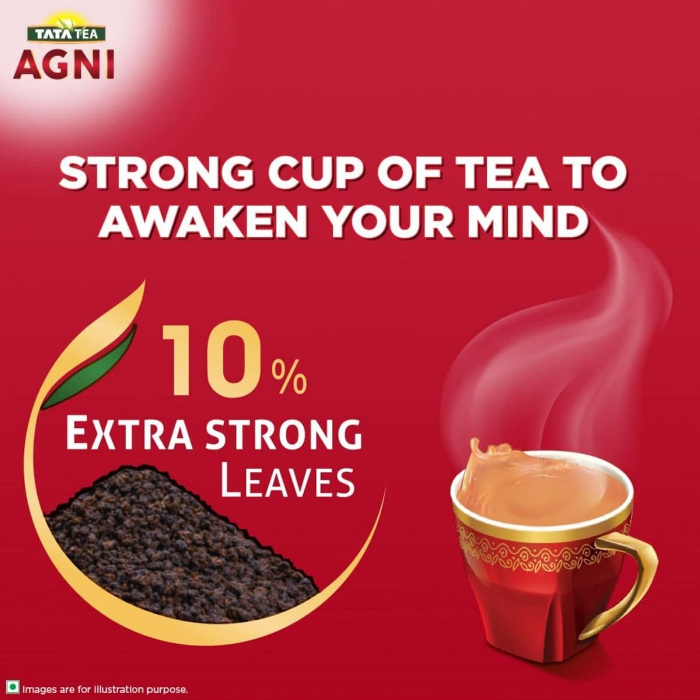 Tata Tea Agni Loose Black Tea, Premium Indian Assam Blend, Bold Flavor for Chai, 900g (31.7 oz)