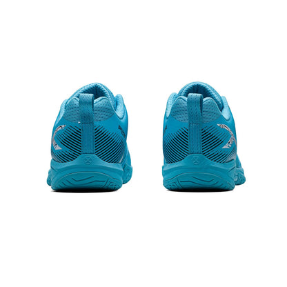 Hundred Beast Armor PBX Unisex Non-Marking Pickleball Shoes | Lightweight Comfort and Cushioned Grip for Indoor & Outdoor Court Play (Blue/White/Black))