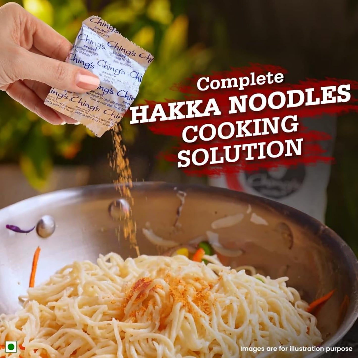 Ching's Secret Veg Hakka Noodles, Authentic Indo-Chinese Stir Fry Noodles, Quick & Easy to Cook, 840g (29.63 oz)
