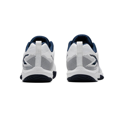 Hundred Beast Armor PBX Unisex Non-Marking Pickleball Shoes | Lightweight Comfort and Cushioned Grip for Indoor & Outdoor Court Play (White/Navy)