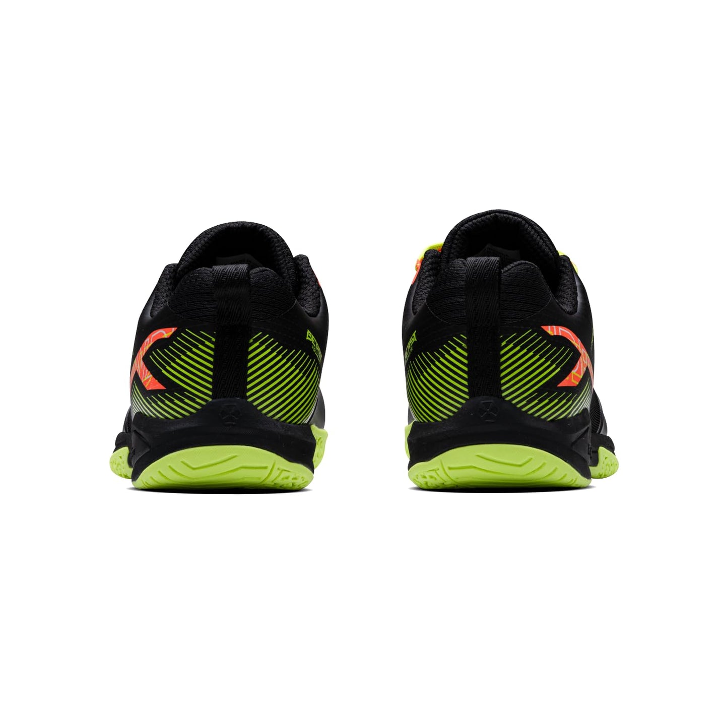 Hundred Beast Armor PBX Unisex Non-Marking Pickleball Shoes | Lightweight Comfort and Cushioned Grip for Indoor & Outdoor Court Play (Black/Lime/Orange)