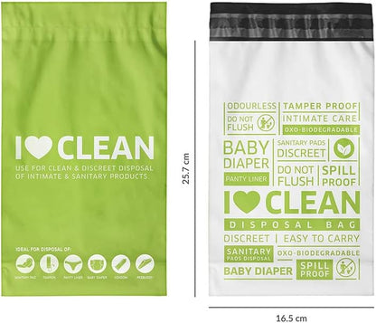 Bodyguard Baby Diaper Disposable Bag | Leak-Proof, Odor-Locking & Eco-Friendly Disposal Bags | Hygienic Waste Bags for Baby Diapers, Sanitary Products & Wet Wipes
