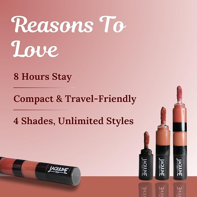 Jaquline USA Lipstick Nude Mood (Matte, Gloss)