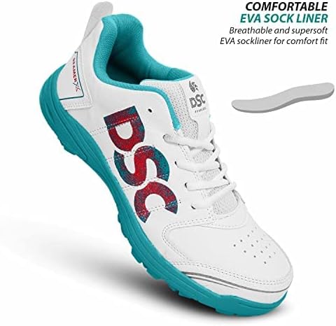 DSC Beamer Cricket Sport Shoes | for Kids | Material: Polyvinyl Chloride | Breathable, Lightweight & Highly Durable | Long Lasting Performance