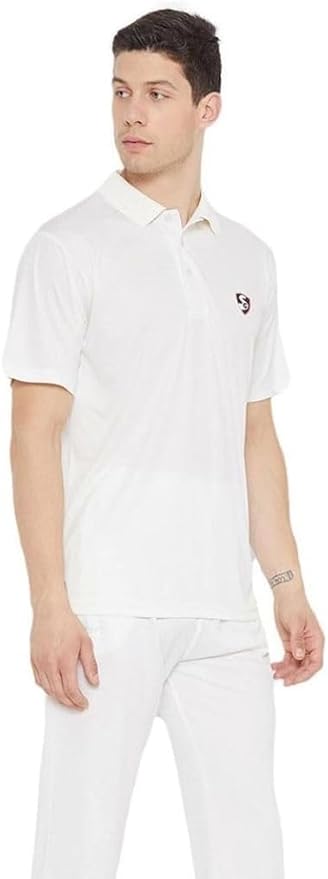 Sanspareils Greenlands Club Cricket Tshirt (Medium) White