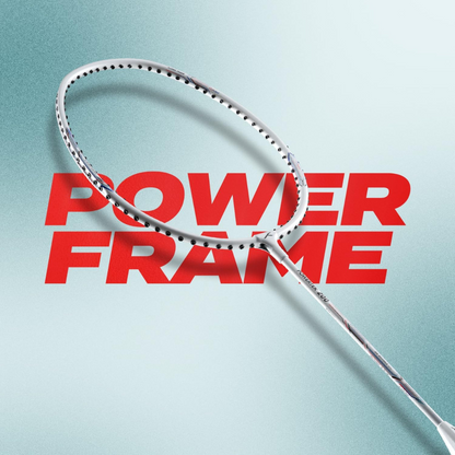 HUNDRED Powertech 200 PRO Badminton Racquet with Head Cover (Black,White,Navy Size: Standard, Grip Size:G5) | Strung | Material: Aluminium | For Intermediate Players | Weight: 95 grams | Maximum String Tension - 18-20lbs