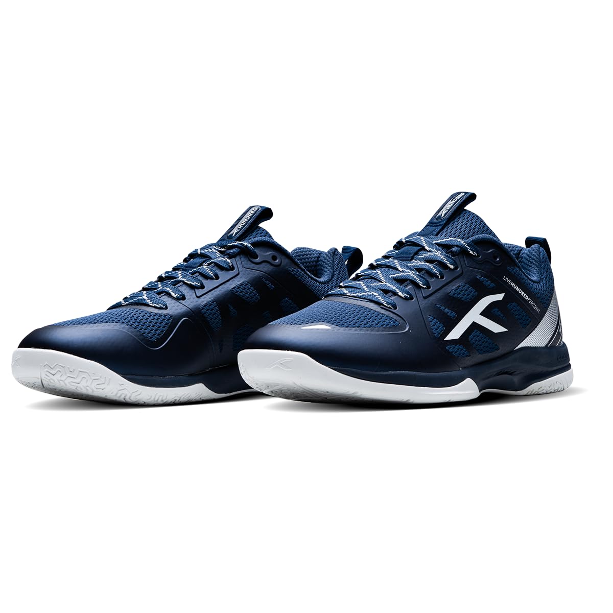 Hundred Velocity Z PBX Unisex Non-Marking Pickleball Shoes | Lightweight Comfort and Cushioned Grip for Indoor & Outdoor Court Play (Navy/White)