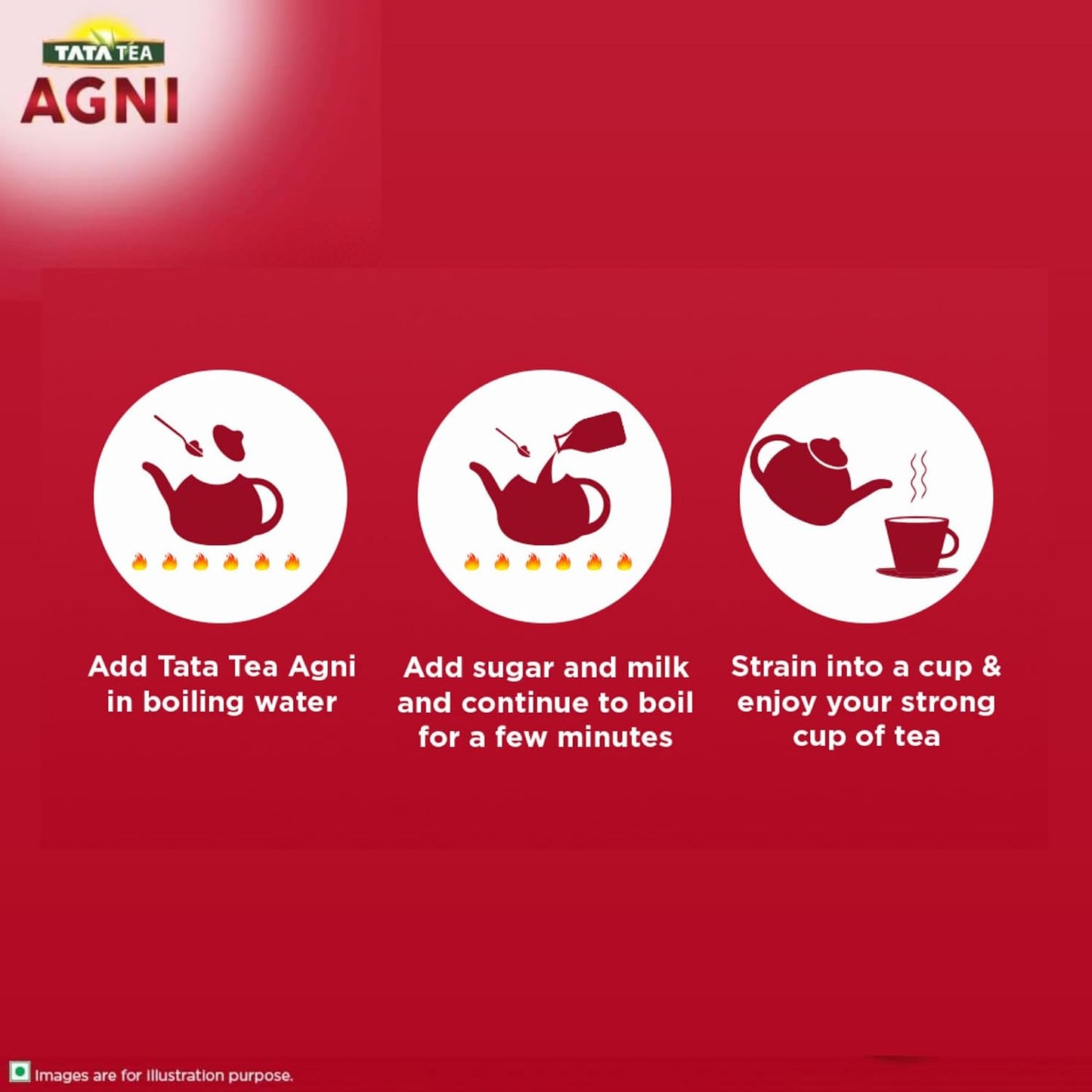 Tata Tea Agni Loose Black Tea, Premium Indian Assam Blend, Bold Flavor for Chai, 900g (31.7 oz)