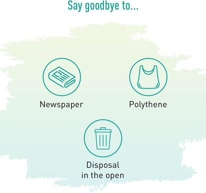 Sirona Personal Disposal Bags | Leak-Proof, Odor-Sealing & Oxo-Biodegradable Hygiene Disposal Bags | Discreet Bags for Sanitary Pads, Tampons, Panty Liners, Condoms & Personal Waste