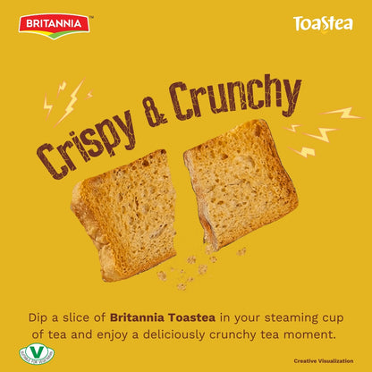 Britannia Wheat/Suji  Rusk 1.22Kg | Super Saver Pack | Crispy & Crunchy Pack for Breakfast
