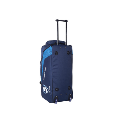 SG Cricket Kit Bag CLUBPAK Plus Trolley | NVY/Teal | Large | Polyester | Unisex | Durable Design | Spacious Storage | Easy to Carry | Trolley Style | Ideal for Cricket Gear