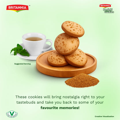 Britannia Punjabi Cookie with Aromatic Ajwain Flavor | Pack - 500GM | Traditional Indian Biscuits | Crunchy Snack Perfect with Tea or Coffee