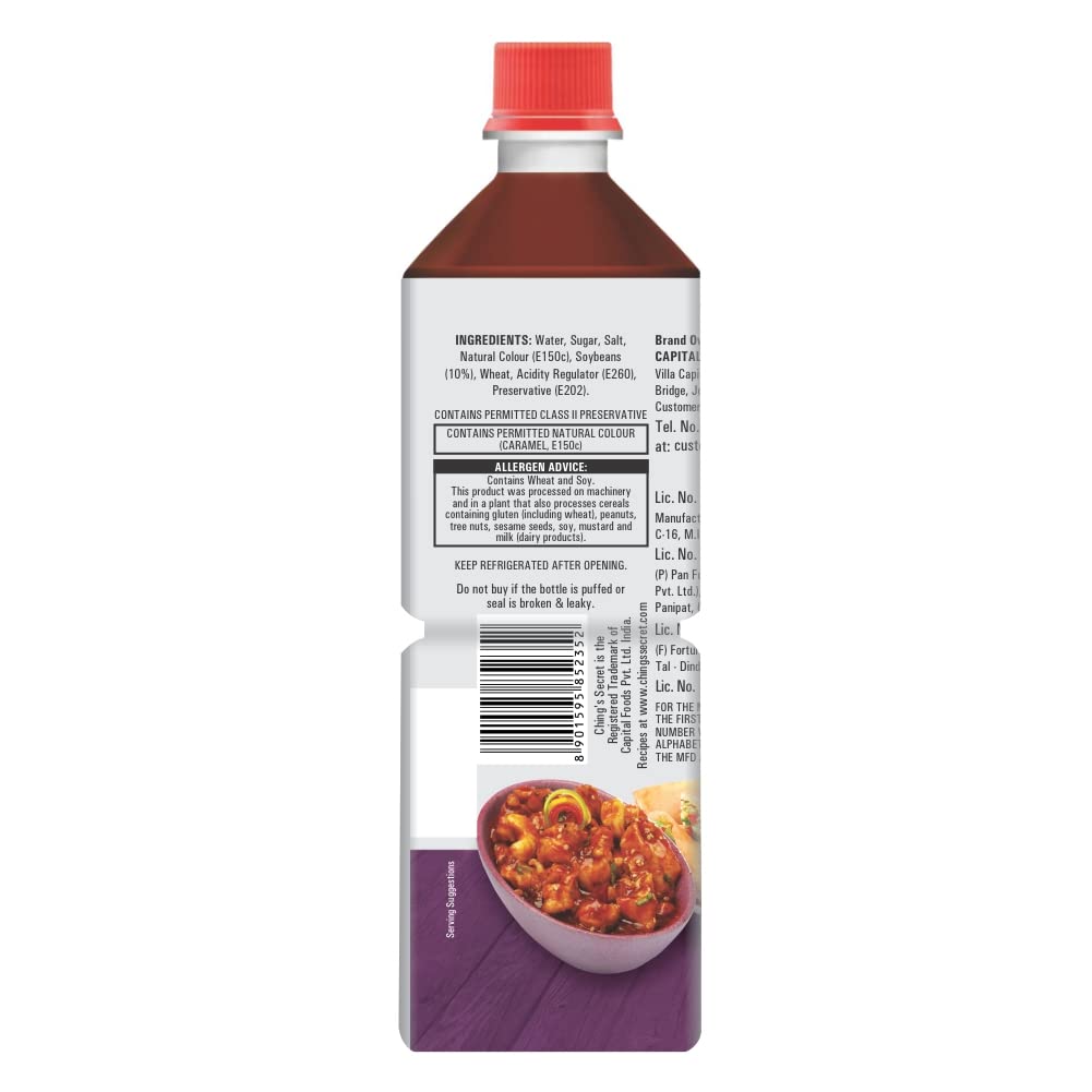 Ching's Secret Dark Soy Sauce, Authentic Indo-Chinese Soy Sauce for Stir-Fry, Marinades & Seasoning, 750g (26.46 oz)