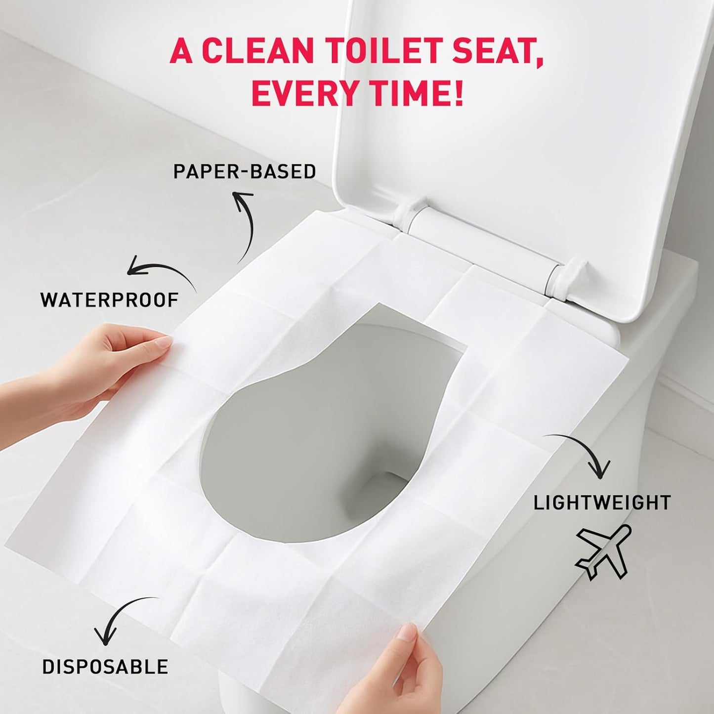 PEE BUDDY Flushable Disposable Toilet Seat Covers | Pack of 20 | Hygienic Paper Toilet Seat Covers for Women, Kids & Pregnant Women | Travel-Friendly for Public Restrooms