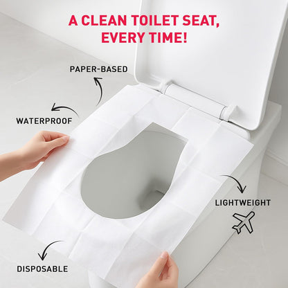 PEE BUDDY Flushable Disposable Toilet Seat Covers | Pack of 20 | Hygienic Paper Toilet Seat Covers for Women, Kids & Pregnant Women | Travel-Friendly for Public Restrooms