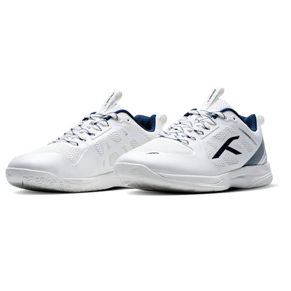 Hundred Velocity Z PBX Unisex Non-Marking Pickleball Shoes | Lightweight Comfort and Cushioned Grip for Indoor & Outdoor Court Play (White/Navy)