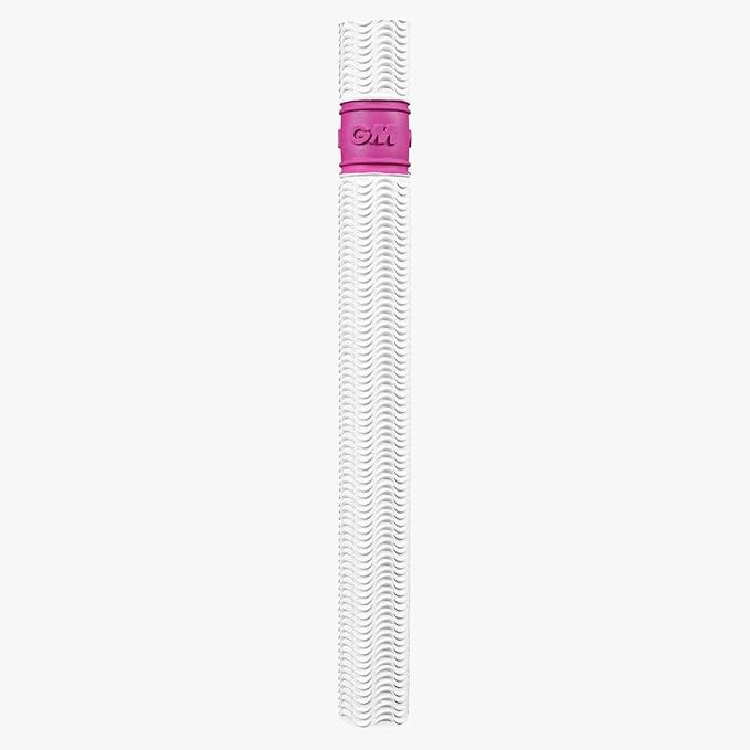 GM Ripple Cricket Bat Grip, Size - Mens, Colour - White/Purple (Pack of 1)