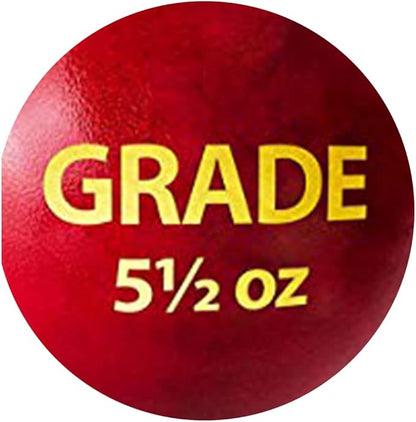 DSC Grade Leather Cricket Ball | Size: Standard | Water Proofed | Suitable for Practice Game | Tournament Cork