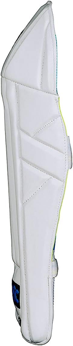 DSC Intense Shoc Cricket Wicket Keeping Legguard | Color: White | Material: PVC | for Men & Boys | Mesh Instep | Highly Comfortable | Perfect Fitted | Low Density Foam in The Bolsters