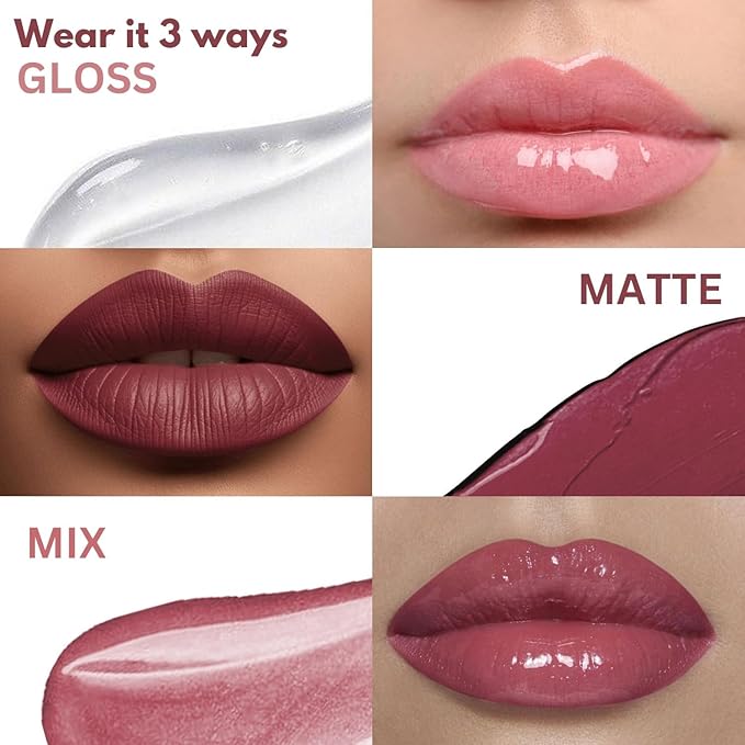 Jaquline USA Lipstick Nude Mood (Matte, Gloss)