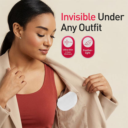 Sirona Disposable Underarm Sweat Pads | Self-Adhesive, High Absorbency Sweat Shields | Invisible Underarm Pads for Men & Women | Odor & Sweat Protection