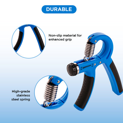 Endless EL1039 Adjustable Hand Grip Strengthener from 10 Kg to 40 Kg Resistance Level | Assorted | Exercise Equipment to Use in Home and Gym for Forearm and Finger Power Gripper Exercises