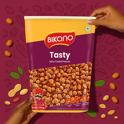 Bikano Tasty Spicy Crunchy & Roasted Snack | Premium Nutty Delight with Rich Spices | Perfect Munch for Any Time | Packed with Bold Flavors & Quality Ingredients – 1kg