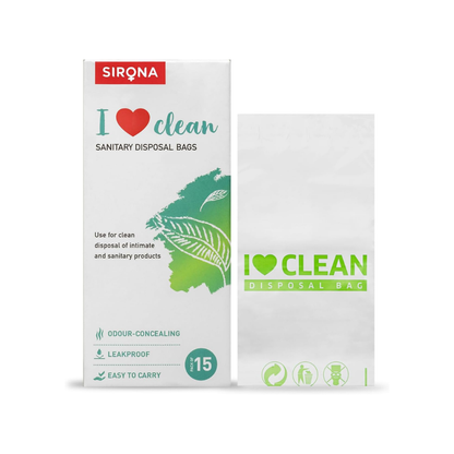 Sirona Personal Disposal Bags | Leak-Proof, Odor-Sealing & Oxo-Biodegradable Hygiene Disposal Bags | Discreet Bags for Sanitary Pads, Panty Liners, Tampons, Condoms & Personal Waste