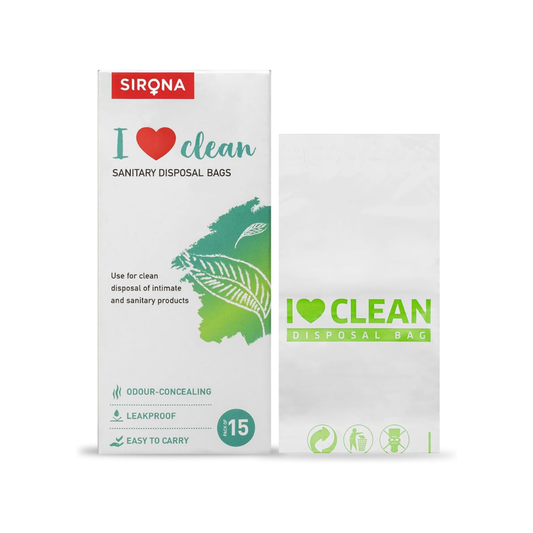 Sirona Personal Disposal Bags | Leak-Proof, Odor-Sealing & Oxo-Biodegradable Hygiene Disposal Bags | Discreet Bags for Sanitary Pads, Panty Liners, Tampons, Condoms & Personal Waste