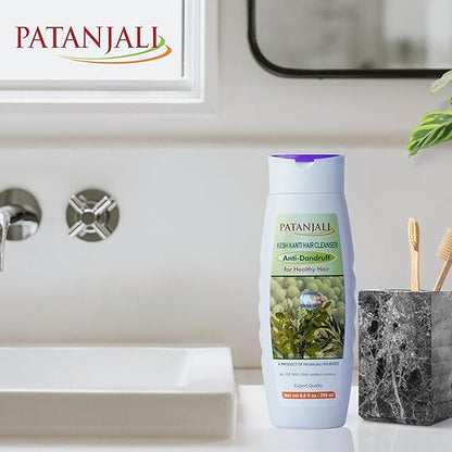 Patanjali Kesh Kanti Anti-Dandruff Hair Cleanser Shampoo, 200ml / 6.8 fl oz - (Pack of 2)