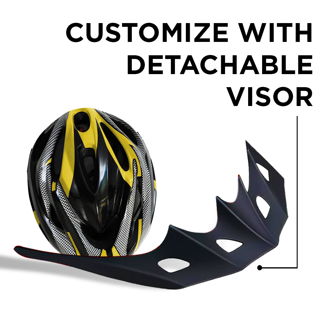 Endless EL1051 High Quality Cycle and Skates Helmet with Adjustable Strap | With Inside Cushioning Padding for Comfort | For Adults, Women and Men| Size: Free Size| Material : Polycarbonate, EPS