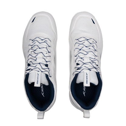Hundred Velocity Z PBX Unisex Non-Marking Pickleball Shoes | Lightweight Comfort and Cushioned Grip for Indoor & Outdoor Court Play (White/Navy)