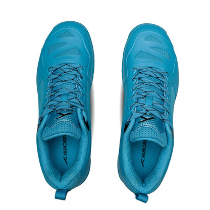 Hundred Beast Armor PBX Unisex Non-Marking Pickleball Shoes | Lightweight Comfort and Cushioned Grip for Indoor & Outdoor Court Play (Blue/White/Black))