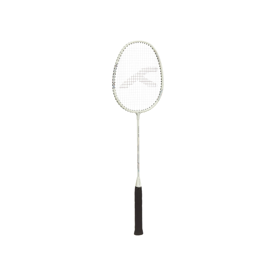 HUNDRED Powertech 200 PRO Badminton Racquet with Head Cover (Black,White,Navy Size: Standard, Grip Size:G5) | Strung | Material: Aluminium | For Intermediate Players | Weight: 95 grams | Maximum String Tension - 18-20lbs