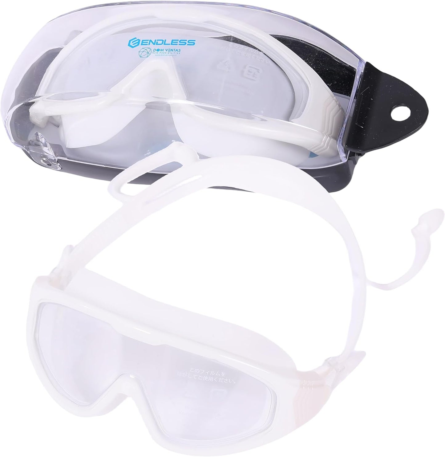 Endless EL1009 Premium Swimming Goggle with Anti-Fog and UV Protection | Material : Silicon, PU | Stylish Big Frame for more Visibility | Soft Silicone Gasket for Leak Proof | With Hard Case