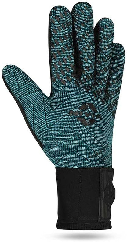 Nivia Force Goalkeeper Hand Gloves with Grip (Blue/Black, S) | for Men & Women | for Football, Soccer goalkeeping