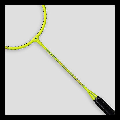 HUNDRED Powertek 200 PRO Badminton Racquet with Head Cover | Strung | Material: Aluminium | for Intermediate Players | 95 Grams | Maximum String Tension: 18-20lbs