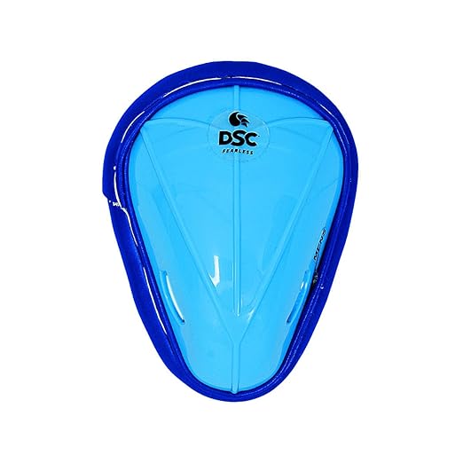 DSC Attitude Cricket Abdominal Guard | Color: Multicolor | Material: Plastic | for Men | Ergonomically Shaped | Padded | Lightweight & Durable | Groin Protectort During Training & Matches