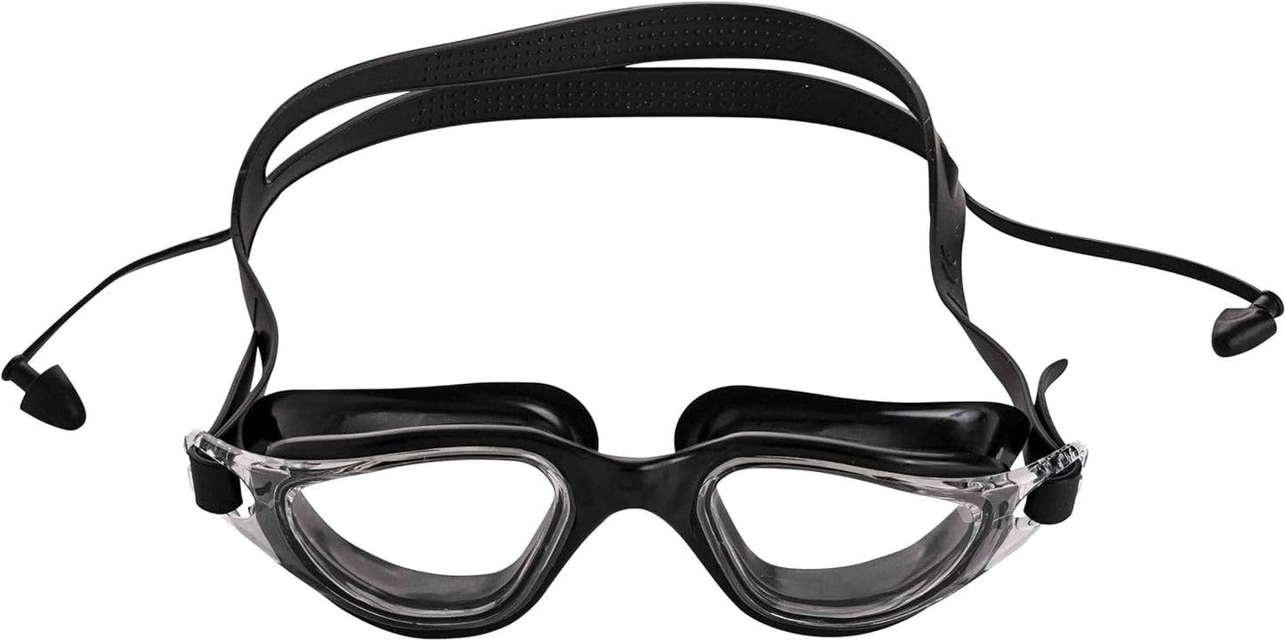 Endless EL1002 Stylish Swimming Goggle with Anti-Fog and UV Protection | Material: Silicon, Plastic | With Adjustable Strap and Ear Buds | Soft Silicon Gasket for Leak Proof | With Hard Case