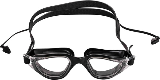 Endless EL1002 Stylish Swimming Goggle with Anti-Fog and UV Protection | Material: Silicon, Plastic | With Adjustable Strap and Ear Buds | Soft Silicon Gasket for Leak Proof | With Hard Case