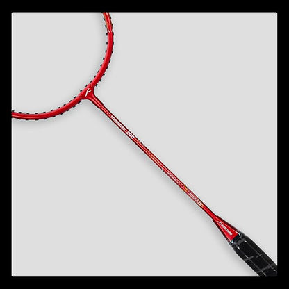 HUNDRED Powertek 200 PRO Badminton Racquet with Head Cover | Strung | Material: Aluminium | for Intermediate Players | 95 Grams | Maximum String Tension: 18-20lbs