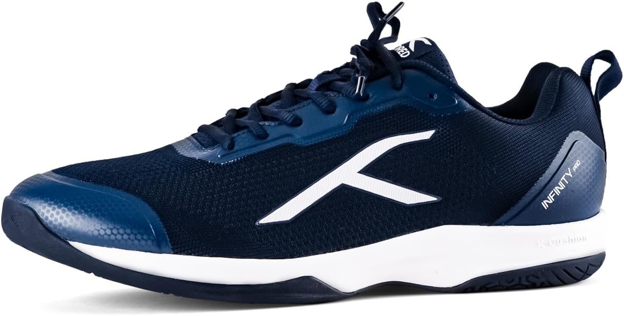 Hundred Infinity Pro Men Badminton Sport Shoes (Non Marking) | for Indoor Table-Tennis,Volleybal, Basketball & Paddle Pickle| Lightweight, Durable & X-Cushion