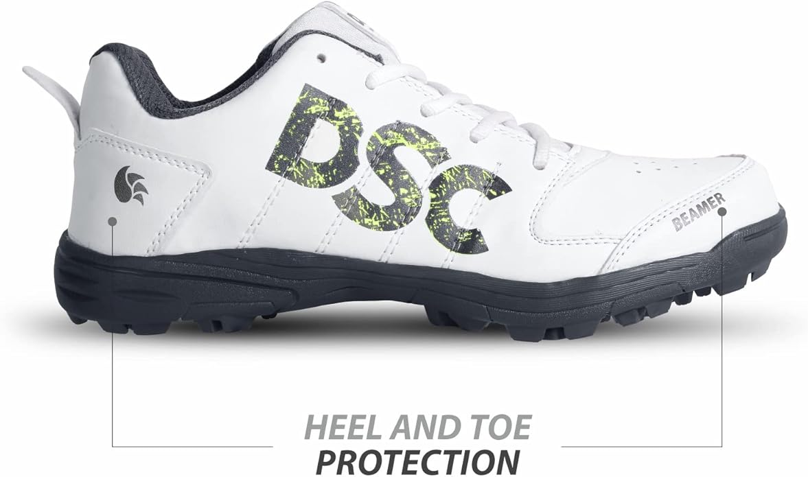 DSC Beamer Cricket Sport Shoes | for Kids | Material: Polyvinyl Chloride | Breathable, Lightweight & Highly Durable | Long Lasting Performance