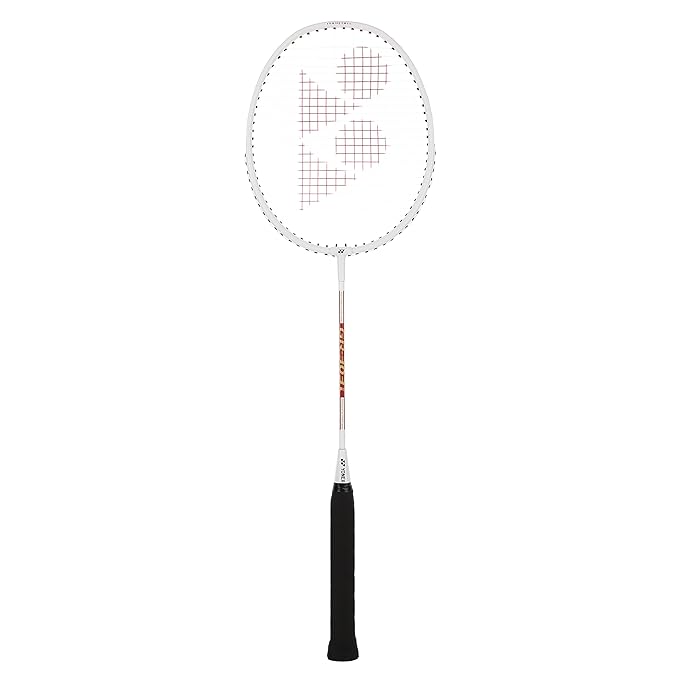 YONEX GR 303i Aluminium Strung Badminton Racket with Full Racket Cover (White) | for Beginners | 83 Grams | High Durability