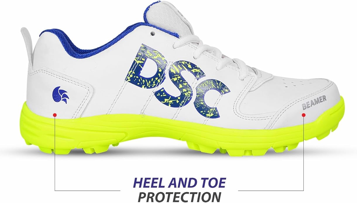 DSC Beamer Cricket Sport Shoes | for Kids | Material: Polyvinyl Chloride | Breathable, Lightweight & Highly Durable | Long Lasting Performance