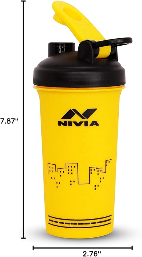 NIVIA Street Sports Water Bottle Shaker | Capacity: 750 ml | Material: Plastic | For Kids, Men & Women | Use During of Cycling, Gym, Running & Training