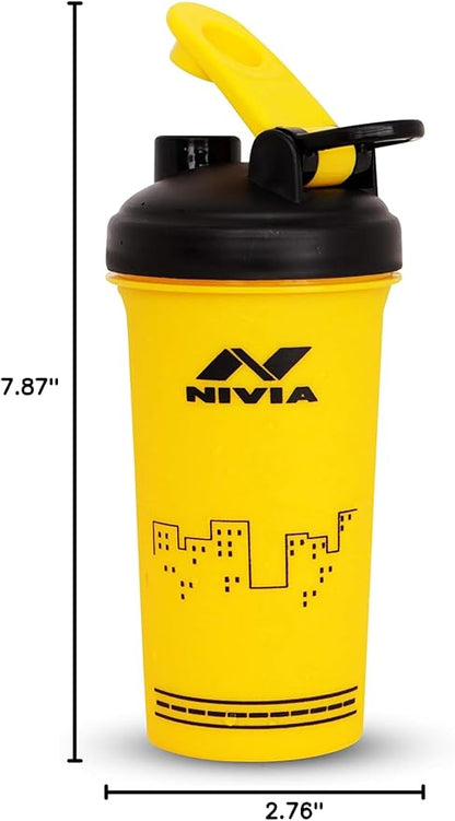 NIVIA Street Sports Water Bottle Shaker | Capacity: 750 ml | Material: Plastic | For Kids, Men & Women | Use During of Cycling, Gym, Running & Training