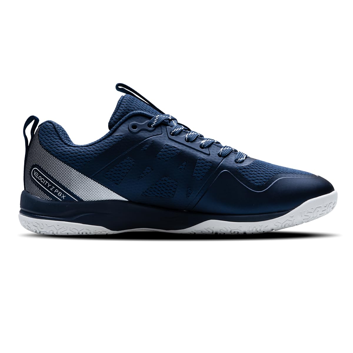 Hundred Velocity Z PBX Unisex Non-Marking Pickleball Shoes | Lightweight Comfort and Cushioned Grip for Indoor & Outdoor Court Play (Navy/White)